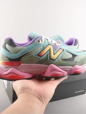 New Balance Pastel Colorblock Runner in Mint, Lavender & Pink